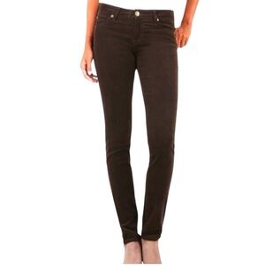 Kut from the Kloth Diana Skinny Corduroy Jeans Brown Petite 4P Stretch